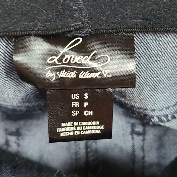 Heidi Klum Loved Maternity Dark Blue Jeans Legging UnderBelly Skinny Jegging - Picture 6 of 10